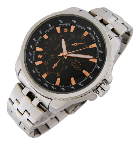 Reloj Montreal Hombre Ml1042 Malla Acero Resistente Al Agua