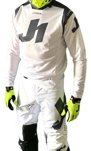 Conjunto Motocross Enduro Atv Factory White Just1