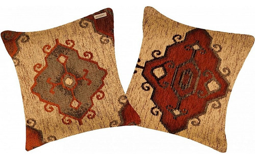 Funda De Almohadon De Chenille 40 X 40 Cm Marroqui