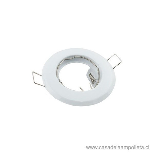 Foco Embutido Decorativo Para Dicroico Gu10 - Blanco