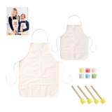 2 Delantales Personalizables Niño Adulto Pintura Chef Cocina