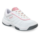 Zapatillas Topper Lady Tie Break Iii Blanco/ Rosa 29710