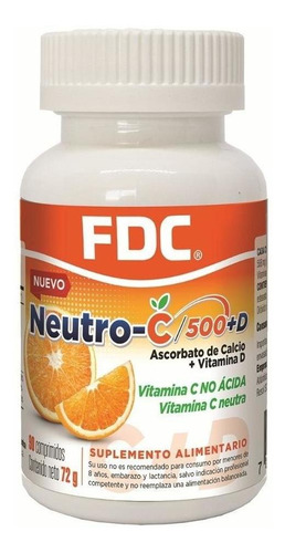 Vitamina C Neutra (neutro C) 500 + Vitamina D X 90 Comp