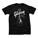 Remera Algodón Unisex Música Rock Clasico Gibson Guitarra 