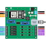 Tarjeta Plc Con Esp32 24v W5500 Ethernet+i2c 4 Relevadores