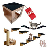 Playground Gato 8 Pcs Ponte Prateleira Degrau + Brindes