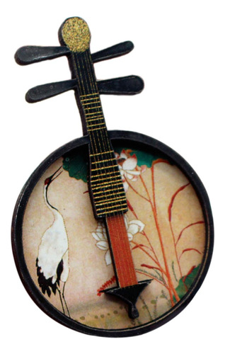1:12 1:6 Instrumento Musical Em Miniatura Para Casa Yueqin