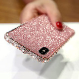 Funda Para iPhone 8 Plus Rosa Dorado Metal Plastico