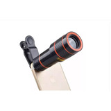 Lente Telescopio Zoom Optico X10 Para Camara Celular Clip