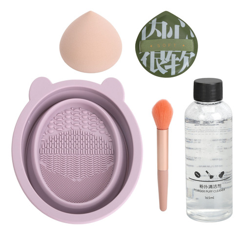 Set De 5 Cuencos De Limpieza Para Brochas De Maquillaje