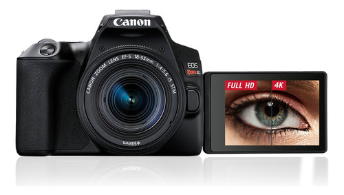 (combo) Câmera Canon Eos Rebel Sl3 + 2 Lentes - Filma Em 4k