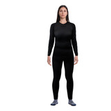 Conjunto Primera Capa Hw Patagonia Spandex Mujer Negro