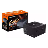 Fuente Gigabyte 850w Gp-ud850gm Pg5 80 Plus Gol Color Negro