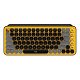 Teclado Logitech Inalámbrico Mecánico Pop Keys/amarillo