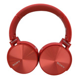 Audifonos Sony Inalambricos Diadema Bluetooth Extra Bass Color Rojo Luz Azul