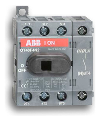 Seccionador Bajo Carga Rotativo Abb Ot In=40a - 4 Polos