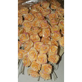 Rosas Rococó De Tela Tornasoladas Flores Artificiales ×144 U