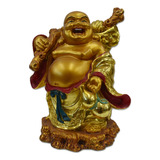 Buda Prosperidade Deus Riqueza Hindu Tibetano 17cm Estátua