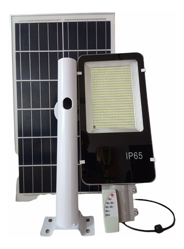 Lampara Solar 300w Led Alumbrado Publico Control + Soporte