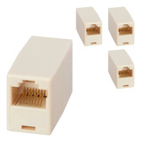 Ficha Rj45 X10 Unión Adaptador Cupla Hembra Nf Seguridad