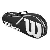 Bolsos Raquetero De Tenis Wilson Advantage Ii Triplebag Color Negro