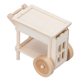 Carrito Para Servir Comida En Miniatura, De Madera, Pequeño,