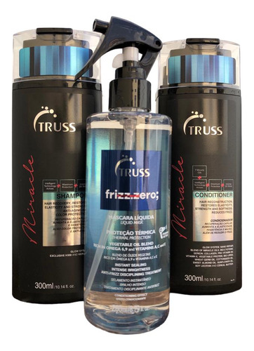 Truss Miracle Shampoo Condicionador 300ml + Frizz Zero 260ml