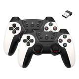 Kit Dos Controles De Juego Inalambricos Gamepad Doble 2,4g