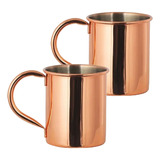 Kit 2 Caneca Moscow Mule Drink Cobre Bronze
