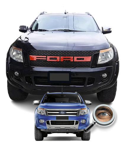 Ranger 2012 15 Parrilla Raptor 4 Opc. De Letras Tuningchrome