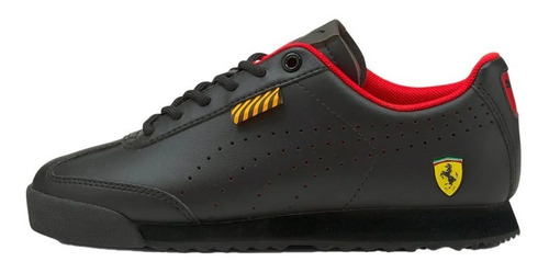 Tenis Puma Ferrari Roma Via Perf Jr Negro 306860-01