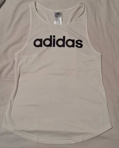 Musculosa Deportiva adidas Original Blanca Xs 32-34