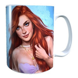 Taza Princesa Ariel Sirenita Disney Version Real