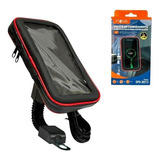  Suporte De Celular Moto E Bicicleta C Carregador Usb Inova.