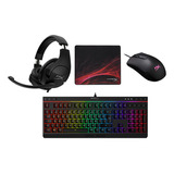 Hperx Core Gamer Bundle: Teclado+ Mouse+audifono+mousepad