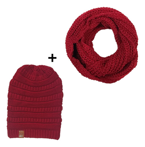 Conjunto Touca Caída Masculino Beanie + Cachecol Lançamento