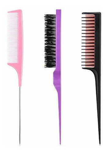 Cepillo Para Cabello - 3 Pieces Hair Styling Comb Set, Inclu