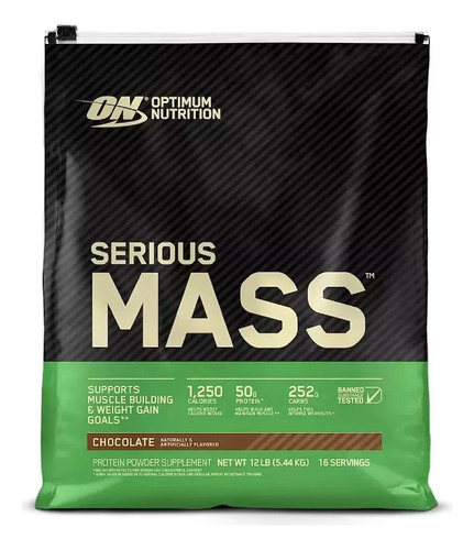 Proteina Serious Mass Aumenta Peso 16 Serv Cad Mayo 24