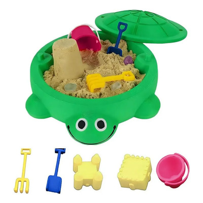 Juguete De Escritorio Turtle Sandbox Con Tapa, Mini Kit Zen