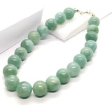 Pulsera Jade Genuina Piedras Naturales Plata 925