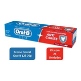 Kit Creme Dental Oral-b 123 70g No Atacado Com 24 Unidades