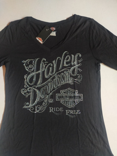 Playera Mujer Harley Davidson Chica 03 Hd 