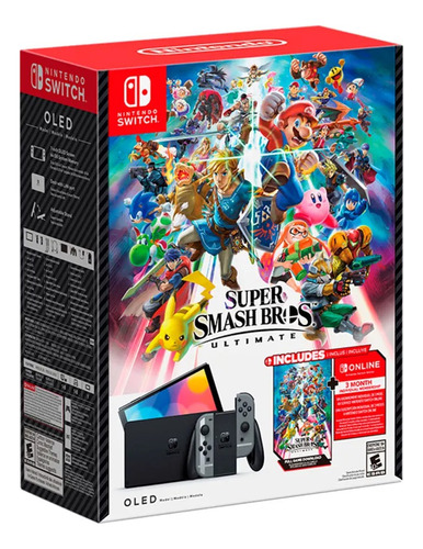 Nintendo Switch Oled Edição Super Smash Bros