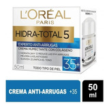 Loreal Crema De Día Anti Arrugas + 35 Hidra-total 5 50 Ml.