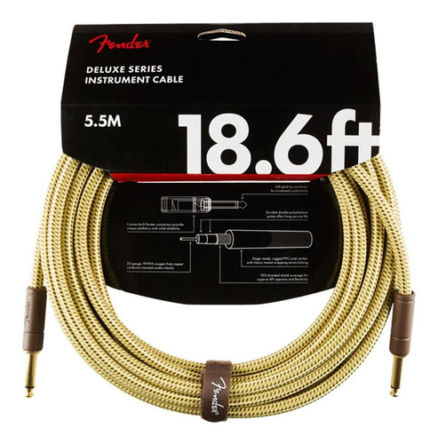 Cable Instrumento Deluxe 4,5mts Tweed 0990820081 Fender