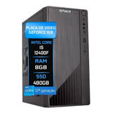 Computador Fácil Intel I5 12400f 8gb Ddr4 Geforce Ssd 480gb