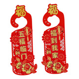 Decoración De Año Nuevo Chino, Placa Con Pestaña Estilo B