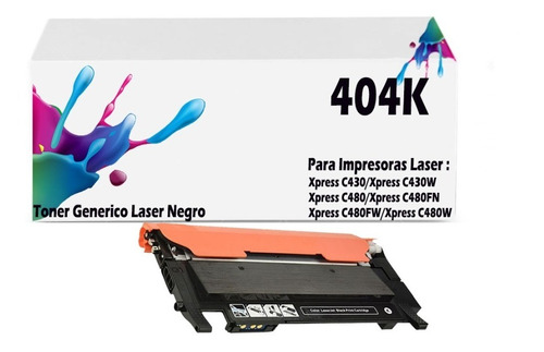 Toner Generico 404s Para Impresoras Xpress C430/c480fn/c480w