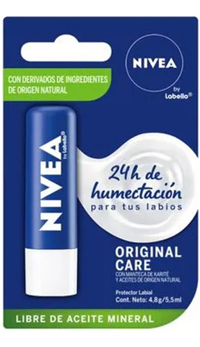 Balsamo Labial Hidratante Original 4.8g Nivea