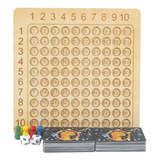 . Wooden 99 Multiplication Board With Dice |wood .